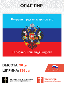 Набор флагов За Луганск шёлк 3 шт.