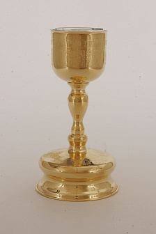 Потир-чаша 0.5 с вкладышем(нерж. сталь) золочение