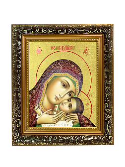 Икона Божией Матери "Корсунская" с золочением поталью, 03038-УЛ