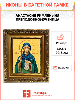 Образ святой Анастасии Римляныни, Солунской (Фессалоникийской), преподобномученицы, 10А12