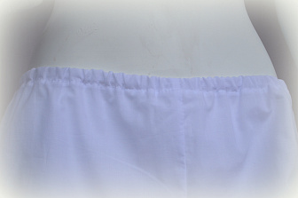 Комплект №1 нижнего белья для погребения: сорочка, штаны и платок на голову из 100% сорочечного хлопка