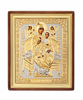 Икона Пресвятой Богородицы ВСЕЦАРИЦА (Пантанасса) (РУКОПИСНАЯ, КИОТ, РИЗА)