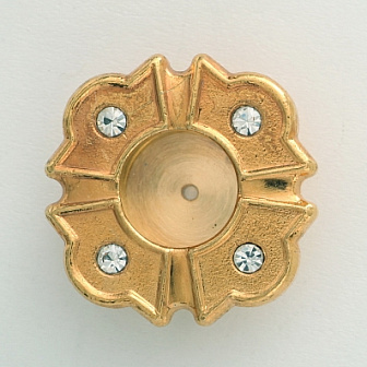 Мощевик для частиц святых мощей золочение фигурный