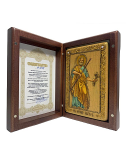 Икона ''Апостол Петр'' ручной работы из дуба