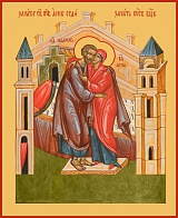 Икона Зачатие святой Анны, егда зачат святую Богородицу