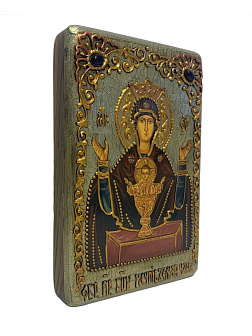 Икона Пресвятой Богородицы НЕУПИВАЕМАЯ ЧАША (РУЧНАЯ РАБОТА, ПОДАРОЧНАЯ)