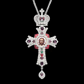 Крест наперсный №164 / золочение / серебро эмаль (УИН)