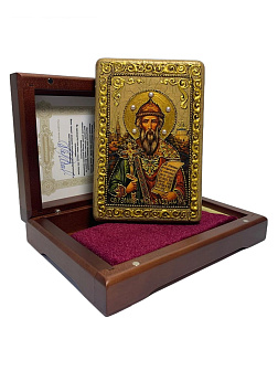 Икона ''Владимир равноапостольный великий князь'' из дуба