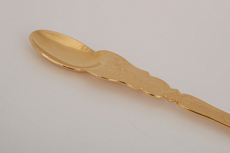 Лжица мельхиор золочение