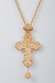 Крест наперсный №50 / золочение / серебро (УИН)