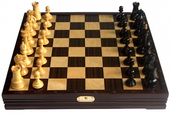 Шахматы классические большие деревянные утяжеленные (высота короля 4,00")