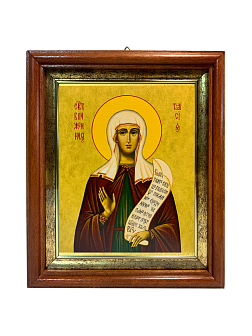 Икона Таисия Египетская Блаженная на холсте в киоте 167