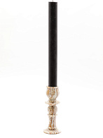 Свеча формовая столбик (35см, D35, 15ч), ЧЕРНАЯ