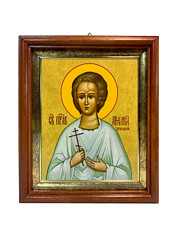 Именная икона Артемий Веркольский Праведный на холсте в киоте 034 Именная икона Артемий Веркольский Праведный на холсте в киоте 034