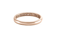Женское обручальное кольцо - наперстная молитва, красное золото 585° красное золото 585 пробы