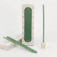 Свечи праздничные №40 (уп 40шт), ЗЕЛЁНЫЕ (Золотое ХВ)