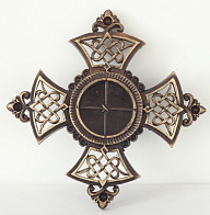 Мощевик для частиц святых мощей патинирование крест мальтийский