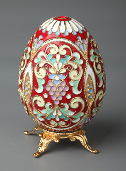 Яйцо пасхальное филигрань, эмаль / золочение