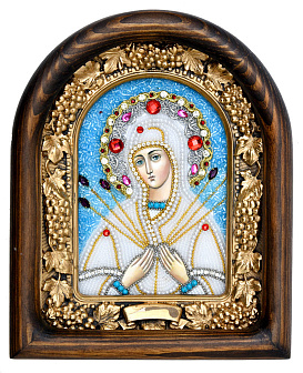 Икона ручной работы ''Пресвятая Богородица Семистрельная''