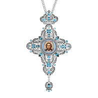 Крест наперсный №213 / Фианиты серебро (УИН)