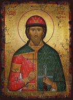 Икона ИГОРЬ Черниговский, Благоверный Князь (МЕШКОВИНА)