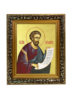 Икона "Марк", св. апостол и евангелист, с золочением поталью, 09М3-УЛ Икона "Марк", св. апостол и евангелист, с золочением поталью, 09М3-УЛ