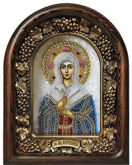 Икона Святая мученица Ангелина ручной работы