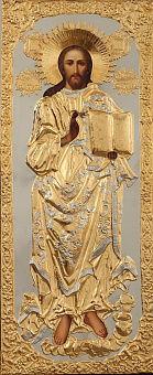 Икона живописная Спасителя 50х120, масло, риза №158, золочение