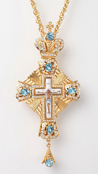 Крест наперсный №178 / золочение / серебро (УИН) Крест наперсный №178 / золочение / серебро (УИН)