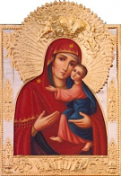 Икона живописная Божией Матери «Толгская» 50х60, масло, риза №166, золочение