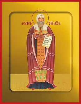 Икона ''Ермоген Патриарх священномученик'' с золочением