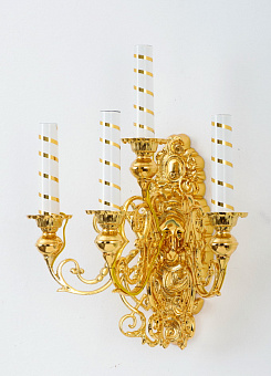 Лампада 4 свечи №2 золочение