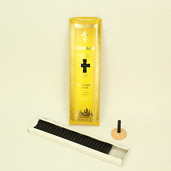 Кадильные свечи малые, 26шт, с подставкой (45мм), Ладан