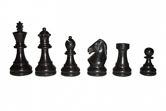Шахматы классические средние деревянные утяжеленные, основа из березы, фигуры из самшита, 37х37 см (высота короля 3,25")