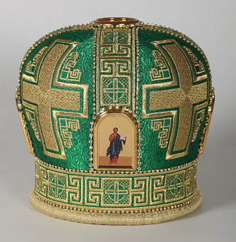 Митра №093 глазет вышивка а/м фоторамки стр.дор. в футляре