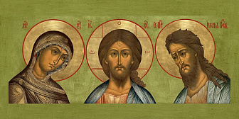 Икона Тройник Деисус