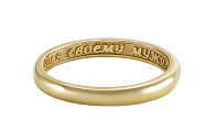 Женское обручальное кольцо - наперстная молитва, желтое золото 585° желтое золото 585°