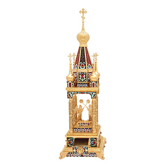 Дарохранительница филигранная малая №9 эмаль / золочение