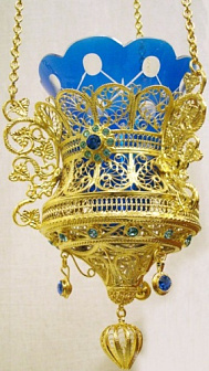 Лампада филигранная №20 / золочение