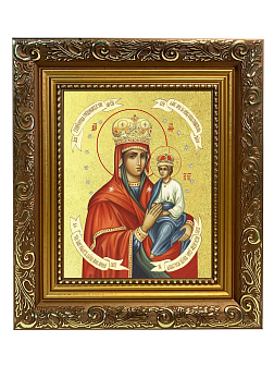 Икона Божией Матери "Споручница Грешных" с золочением поталью, 03071-УЛ