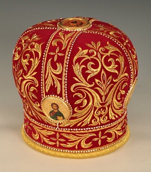 Митра №005 бархат а/м канитель фоторамки стр.дор. в футляре Митра №005 бархат а/м канитель фоторамки стр.дор. в футляре