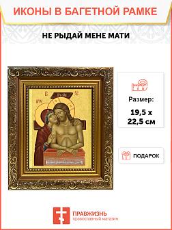Образ Спасителя и Божией Матери "Не рыдай Мене Мати", 03Н2