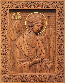 Икона резная Архангел Михаил Икона резная Архангел Михаил