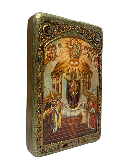 Настольная икона София - Премудрость Божия (Киевская) на мореном дубе