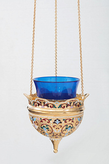 Лампада филигранная №23 эмаль / золочение