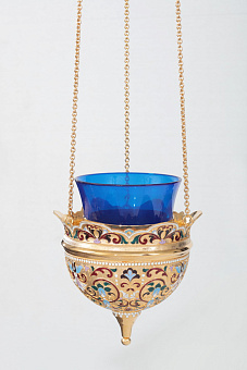 Лампада филигранная №23 эмаль / золочение