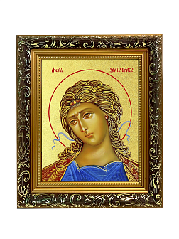 Икона Гавриила Архангела "Ангел Златые Власы" с золочением поталью, 04010-УЛ