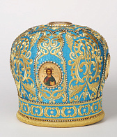 Митра №111 парча вышивка а/м фоторамки, стр.дорожки, в футляре