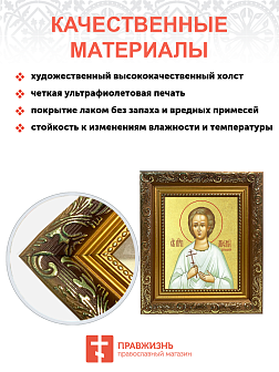 Икона "Артемий Веркольский", св. прав., с золочением поталью, 09А9-УЛ Икона "Артемий Веркольский", св. прав., с золочением поталью, 09А9-УЛ