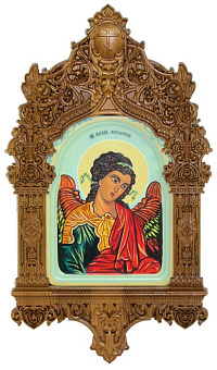 Рукописная икона ''Ангел Хранитель'' на кипарисе Рукописная икона ''Ангел Хранитель'' на кипарисе